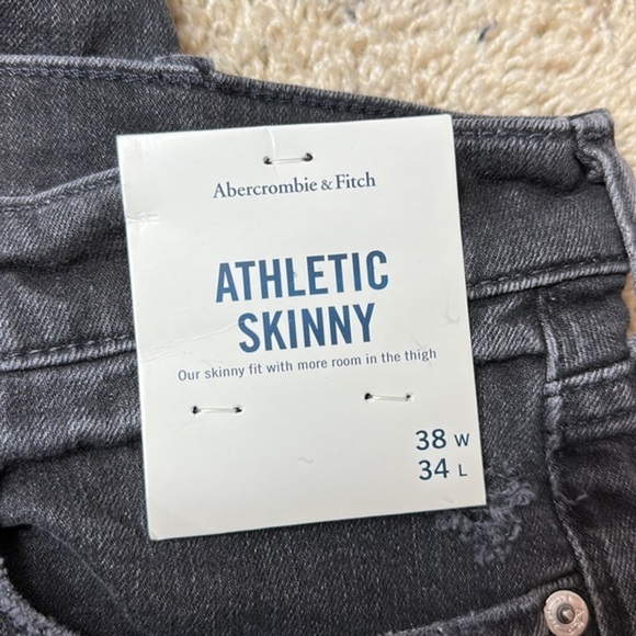 Abercrombie Fitch Athletic Skinny Jeans NWT size 38W 34L - Picture 3 of 8